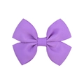 Close-up of purple ribbed grosgrain ribbon bow with fine fabric texture and detailed craftsmanship - Purple (5)