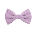 Cute light purple corduroy bow hair clip for girls with ribbed fabric texture - Light Purple Bow (8)