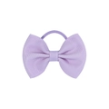 Pastel lavender grosgrain ribbon bow hair tie with elastic band for toddlers - Lavender (25)