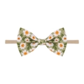 Bandeau bébé avec nœud floral, motif marguerite verte et ruban en nylon élastique - Style Marguerite Blanche Verte (9)