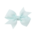Classic swallowtail grosgrain ribbon hair bow clip in a fresh light mint green finish - Light Green (313)