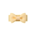 Mini candy-colored bow hair clip for toddlers and pets in cream yellow ribbon - Light Yellow (40)