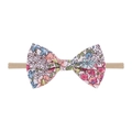 Bandeau bébé à motif floral avec ruban en nylon élastique pour accessoires filles - Style Floral Macaron (16)