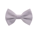 Charming light purple corduroy bow hair clip for girls with soft ribbed knit texture - Pale Violet Bow (17)