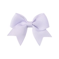 Mini light purple bow hair clip for babies featuring premium grosgrain ribbon texture - Lavender (420)