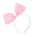 Diadema rosa claro con lazo grande de cinta de falla y marco interior antideslizante - Rosa Claro (11)