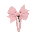 Classic pink grosgrain ribbon bow hair clip with fabric wrapped metal alligator clip for girls - Pink (16)