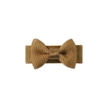 Mini candy-colored grosgrain ribbon bow hair clip for children in a golden brown finish - Golden Brown (846)