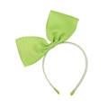 Serre-tête vert vif avec nœud en ruban côtelé pour filles et dents antidérapantes - Vert Vif (20)