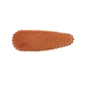 Morandi sweet hair clip for girls featuring ginger brown plush teardrop design - Ginger Brown (2)
