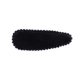 Sweet Morandi colored BB hair clip with black plush fabric texture for girls - Black (4)