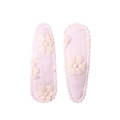 Set di due fermagli per capelli in tessuto rosa con ricami floreali e bordi ondulati - Ricamo Floreale Rosa Chiaro (2)