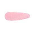 Pink plush BB hair clip for girls with a soft fuzzy texture and cute drop-shaped design - Rose Pink