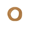 High-elastic woven hair tie in deep brown color for kids hair accessories - 50 Pieces / Brown