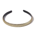 Champagne gold glitter headband for kids with non-slip teeth inner lining - Champagne Gold Style (4)