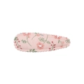 Fermaglio per capelli in tessuto a fiori rosa con ricami floreali delicati - Stile Floreale Rosa (2)