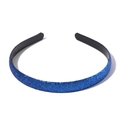 Serre-tête bleu foncé pailleté pour enfants avec dents intérieures antidérapantes - Bleu Foncé (14)