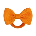 Lazo de cinta grosgrain naranja brillante de 1,7 pulgadas en diadema de nailon elástico - Naranja Brillante (9)