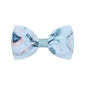 Pince à cheveux en gros-grain bleu clair avec motif de méduse pour enfants et filles - Style Méduse Bleu Clair (5)