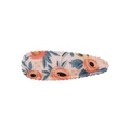 Floral print hair clip with light pink fabric and orange blossoms for girls - Pink Pastoral Print Style (40)