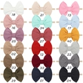 Vue en grille de 18 bandeaux bébé avec nœuds texturés gaufre et bandes en nylon souple - 18 Couleurs Assorties