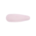 Pink fabric floral hair clip with elegant lace trim and drop-shaped design for girls - Light Pink Fabric Lace Style (46)