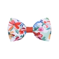 Barrette à nœud floral pour filles en ruban gros-grain aux motifs tropicaux - Style Floral Tropical (19)