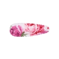 Sweet pink floral fabric BB hair clip with decorative scalloped stitching for girls - Pink Flower Pastoral Style (22)