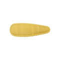 Sweet yellow drop-shaped BB hair clip with knitted twill fabric and wavy edges - Bright Yellow Knit Twill Style (9)