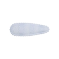 Sweet light blue knit snap hair clip with white lace trim for girls and women - Light Blue Knit Lace Edge Style (14)