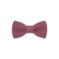 Cute 2-inch morandi purple-pink linen bow hair clip for girls with textured fabric - Purple Pink (28)