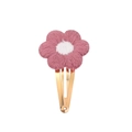 Barrette à cheveux fleur au crochet faite main pour filles en rose et violet pastel - Floral Mauve (12)