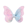 Pinza de pelo mariposa con purpurina rosa y azul degradado y lentejuelas para niña - Estilo Degradado Rosa Y Azul (38)