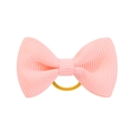 Rosa Haarschleife mit gelbem Gummiband für Kinderhaar-Styling Accessoires - Rosa