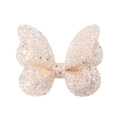 Glitzernde Haarschleife in Zartrosa für Kinder und Mädchen Haar-Accessoires - Schmetterling Farbverlauf Pailletten Stil (22)