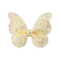 Funkelnde hellgelbe Schmetterling-Haarklammer mit feinem Glitzer und Kunstharz-Finish - Schmetterling Farbverlauf Pailletten Stil (24)