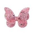 Funkelnde rosa Schmetterling Haarklammer für Mädchen mit bunten Sternakzenten - Schmetterling Farbverlauf Pailletten Stil (52)
