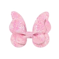 Glitzernde rosa Schmetterling Haarklammer für Mädchen mit Pailletten und Schichtdesign - Schmetterling Farbverlauf Pailletten Stil (7)