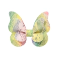 Glitzernde Haarspange mit Regenbogen-Farbverlauf Schmetterling Spitze für Kinder Accessoires - Schmetterling Farbverlauf Pailletten Stil (18)