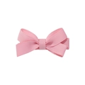 Détail du ruban gros-grain rose et de la texture de la barrette à double nœud - Rose (151)