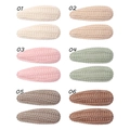 Set dettagliato di 12 fermagli per capelli in maglia a goccia in vari colori vivaci - Multicolore