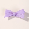 Barrette à cheveux violette en ruban gros-grain pour fille couleur macaron sucré - Violet (25)