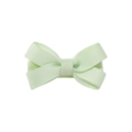 Vue détaillée d'une barrette à cheveux en ruban gros-grain vert menthe pour enfants et filles - Vert Menthe (520)