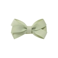 Barrette à cheveux nœud vert menthe macaron en tissu côtelé pour enfants et filles - Vert Pâle (567)