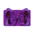 Purple 6.3-inch jacquard ribbon bow headband with high-elastic nylon band for babies - Purple (467-078)