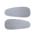 Set of two light blue fabric wrapped BB hair clips with textured cotton-linen weave - Light Blue (14)