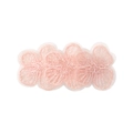 Pink lace floral hair clip with detailed embroidery for girls in vintage style - Pink Style (1)