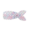 Fermaglio a coda di sirena scintillante con paillettes colorate per acconciature da bambina - Bianco Iridescente (1)