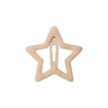 Y2K star-shaped BB hair clip in cream khaki color with a glossy baked lacquer finish - Cream Khaki (2)