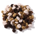 Elastisches Plüsch-Haargummi-Set in Erdtönen wie Dunkelbraun, Khaki und Beige - Erdtöne Serie (8)